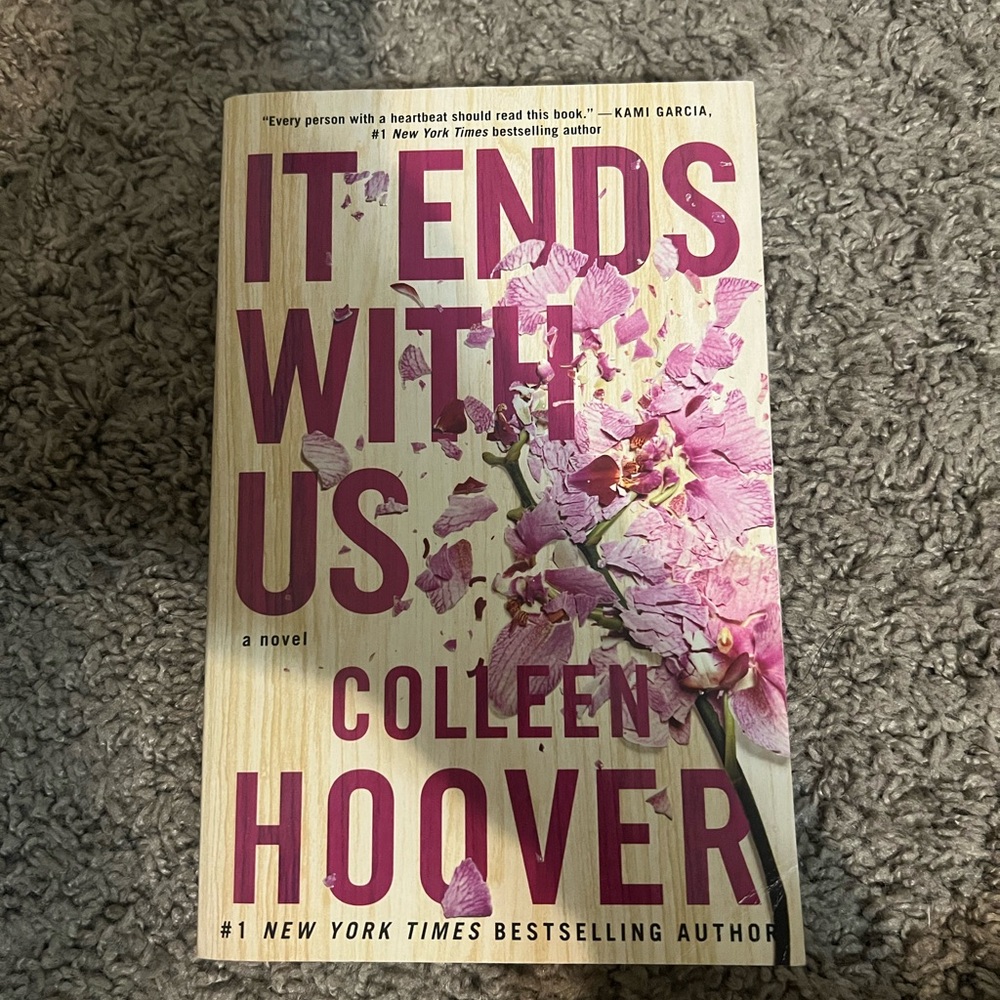 'It Ends With Us' Novel - Pink and Cream Cover